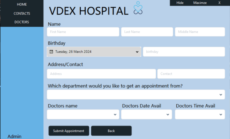 Reservation Desktop Application - Screenshot 5